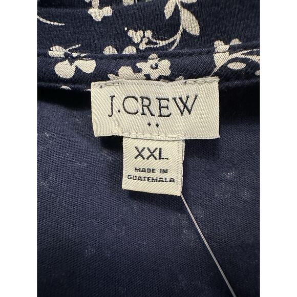 NWT J Crew Factory Womens Tiered Knit Midi Dress XXL Floral Cottagecore Cotton - Picture 13 of 14